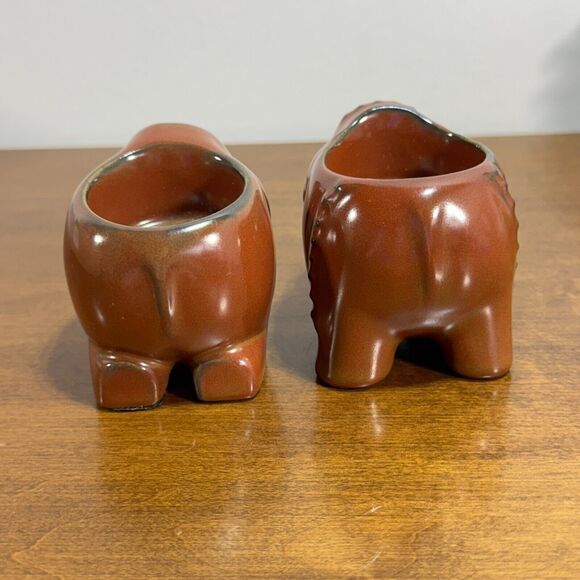 Partylite African Inspiration Elephant Tea light Holders Set of 2 - Picture 5 of 8